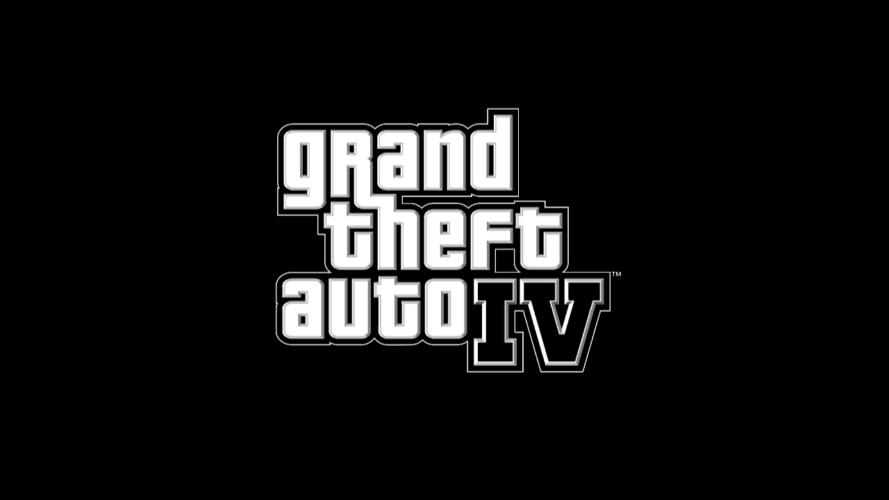 Grand Theft Auto IV title screen for Playstation 3
