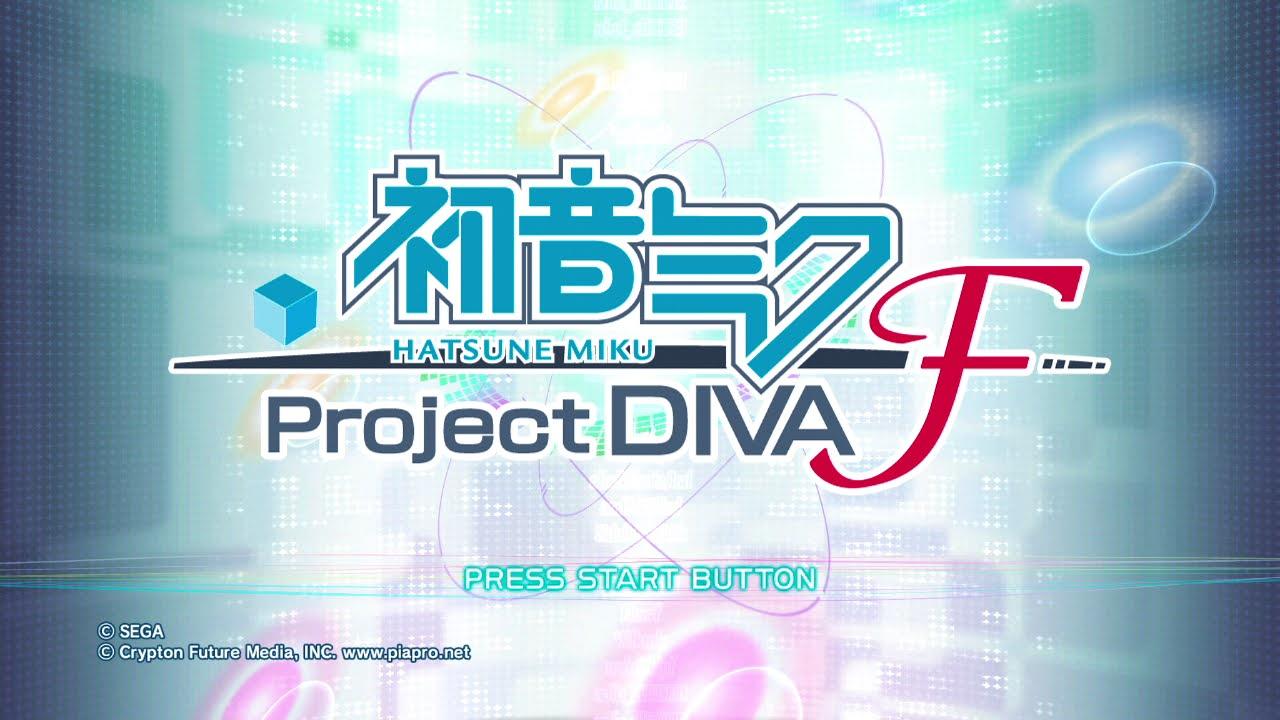 Hatsune Miku: Project DIVA F title screen for Playstation 3