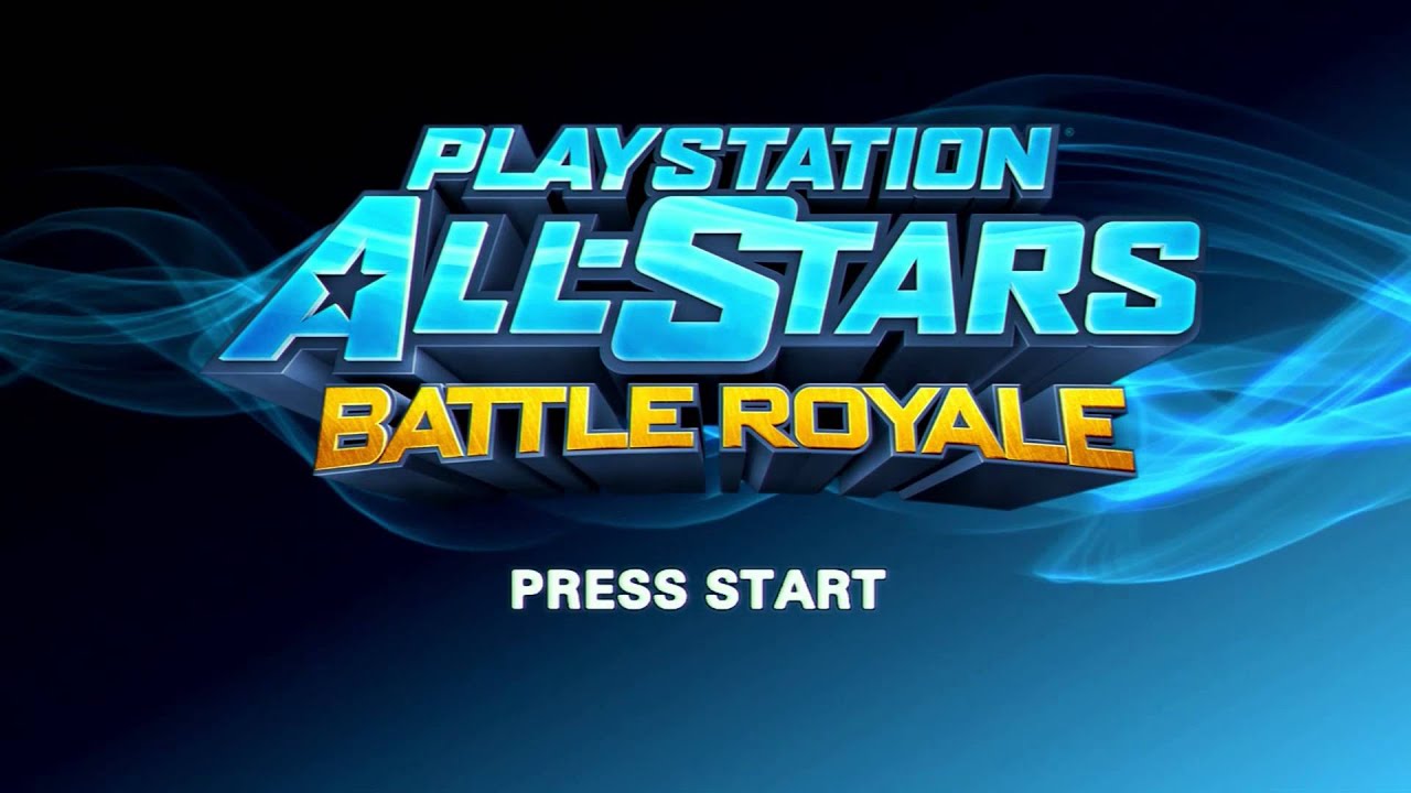 Playstation All-Stars Battle Royale title screen for Playstation 3