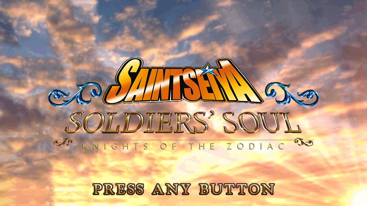 Saint Seiya Soldiers' Soul title screen for Playstation 3