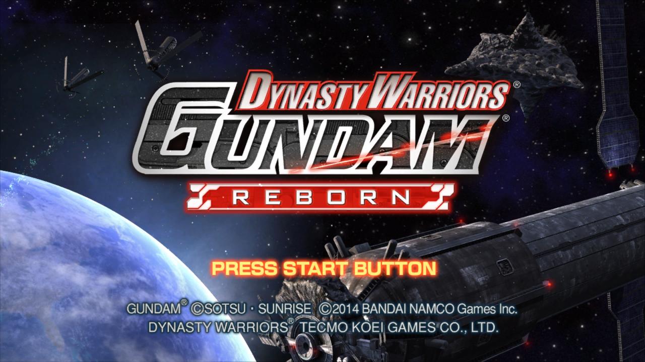 Shin Gundam Musou title screen for Playstation 3