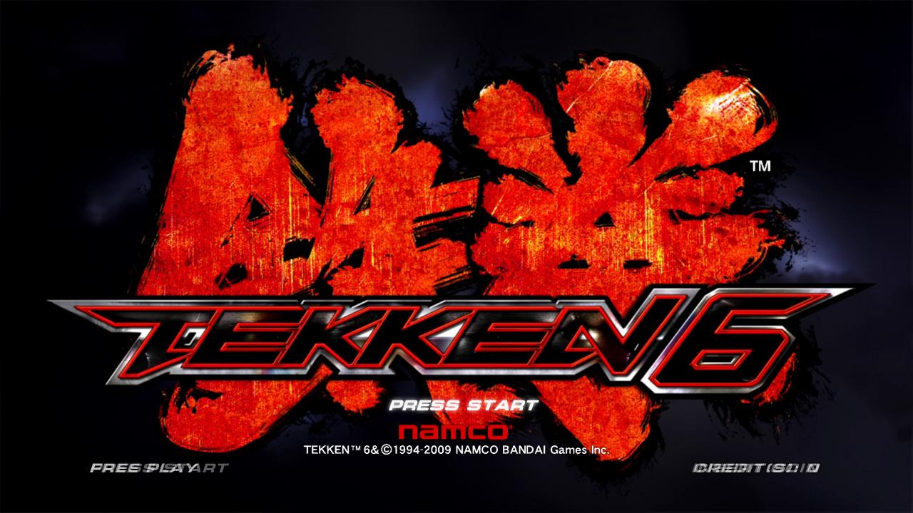 Tekken 6 title screen for Playstation 3