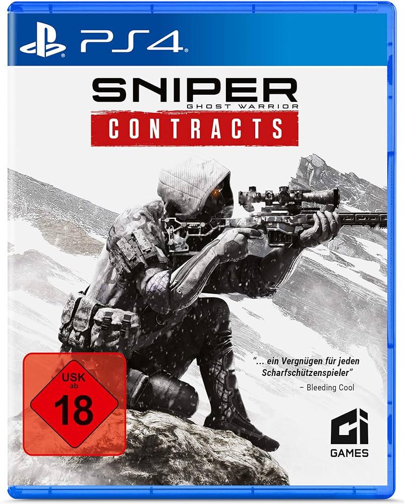 Sniper Ghost Warrior: Contracts box art for Playstation 4