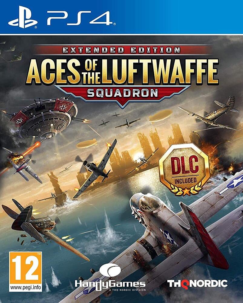 Aces of the Luftwaffe Squadron: Extended Edition box art for Playstation 4