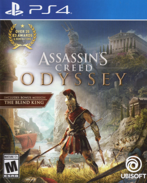 Assassin's Creed Odyssey box art for Playstation 4
