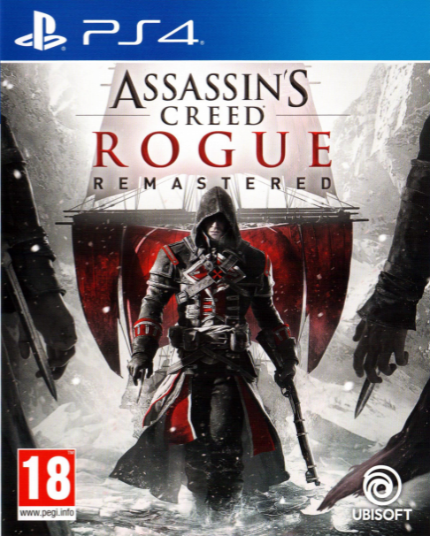 Assassin's Creed Rogue: Remastered box art for Playstation 4
