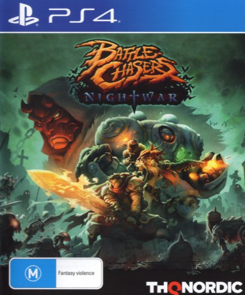 Battle Chasers: Nightwar box art for Playstation 4