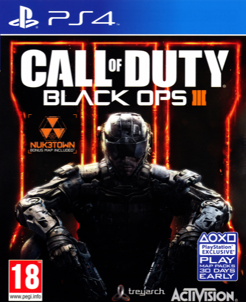 Call of Duty Black Ops III box art for Playstation 4
