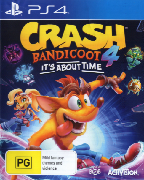 Crash Bandicoot 4: It's About Time box art for Playstation 4