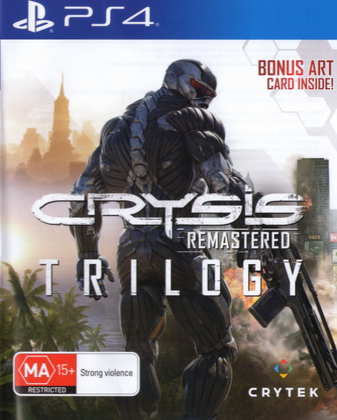 Crysis Remastered Trilogy box art for Playstation 4