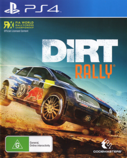Dirt Rally box art for Playstation 4