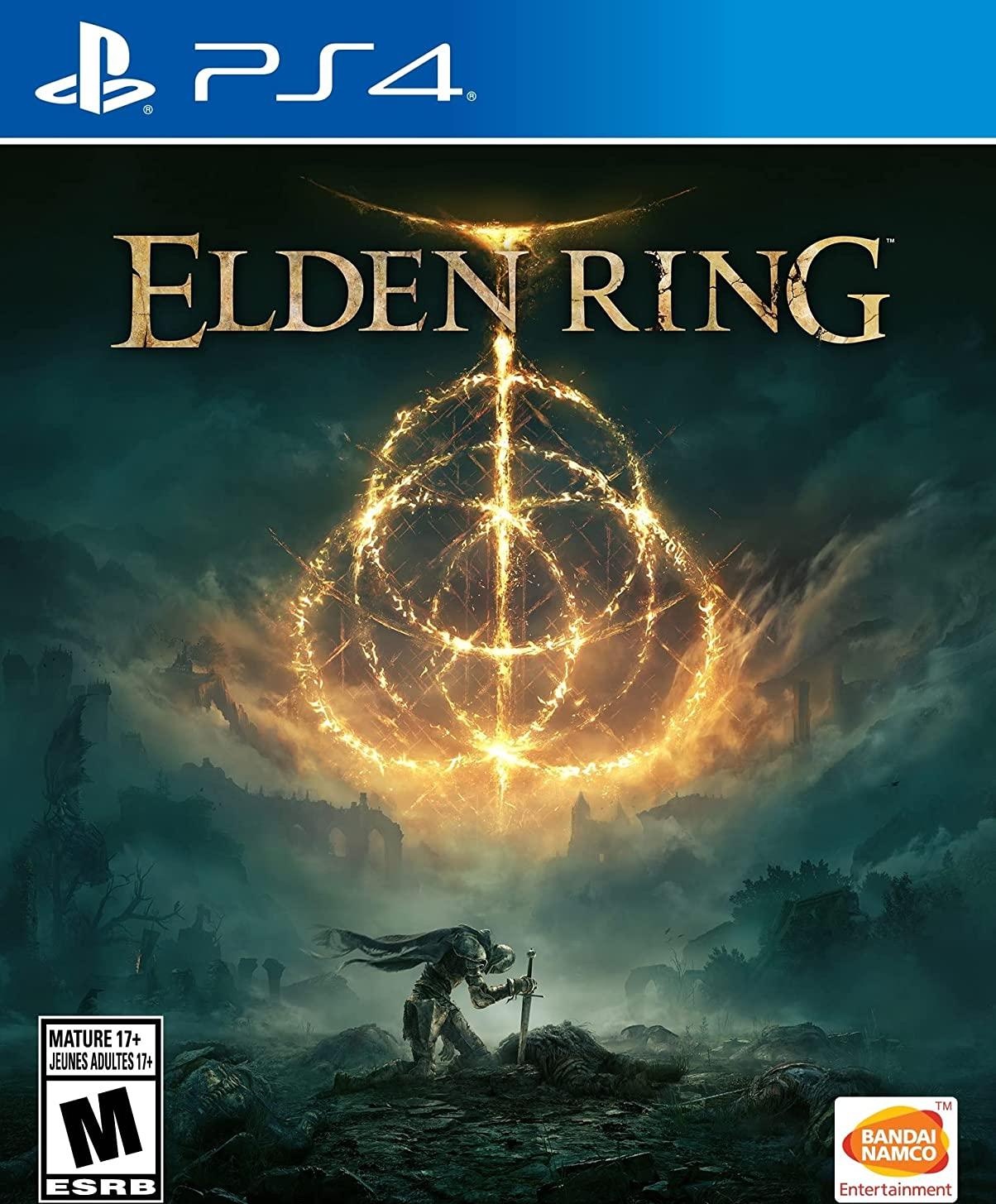 Elden Ring box art for Playstation 4