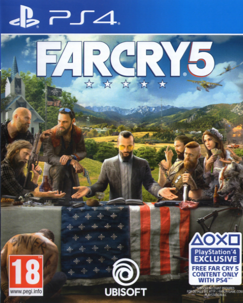 Far Cry 5 box art for Playstation 4