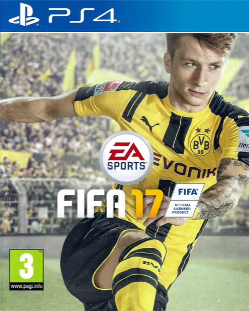 FIFA 17 box art for Playstation 4