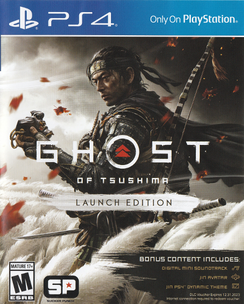 Ghost of Tsushima box art for Playstation 4