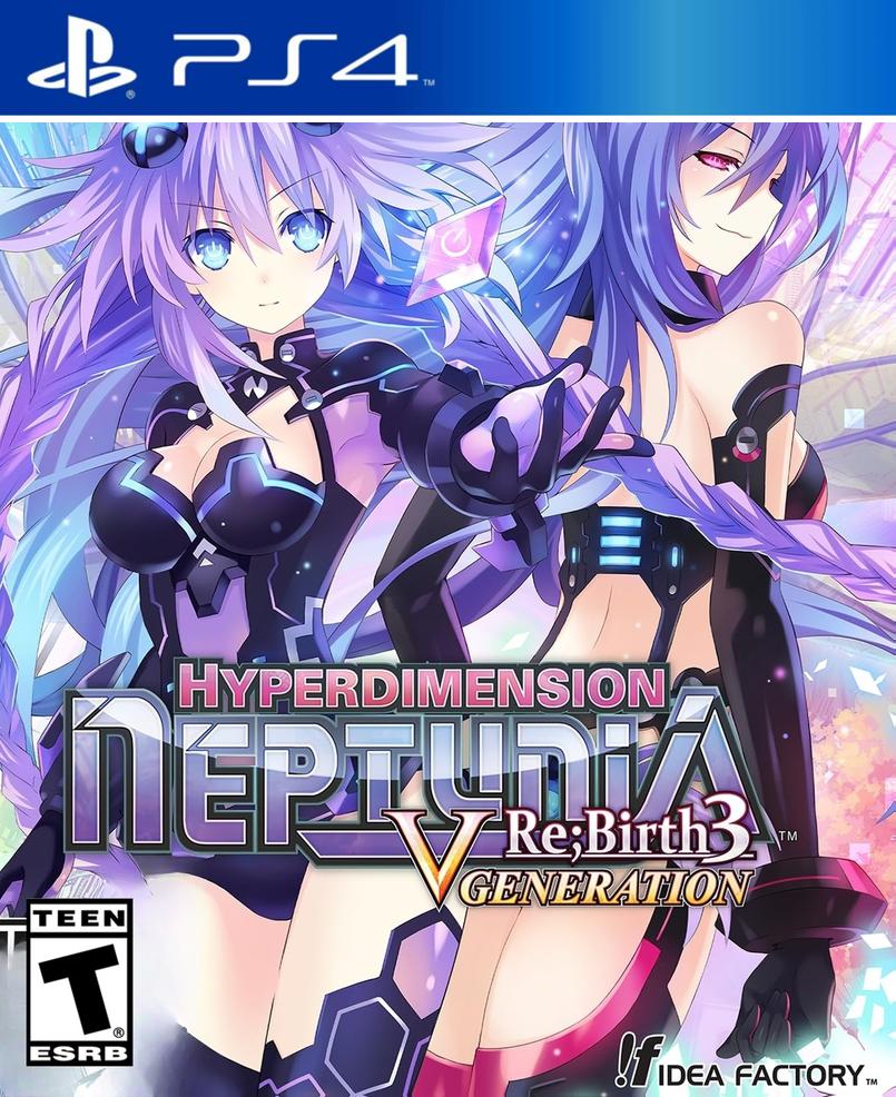 Hyperdimension Neptunia Re;Birth3: V Generation box art for Playstation 4