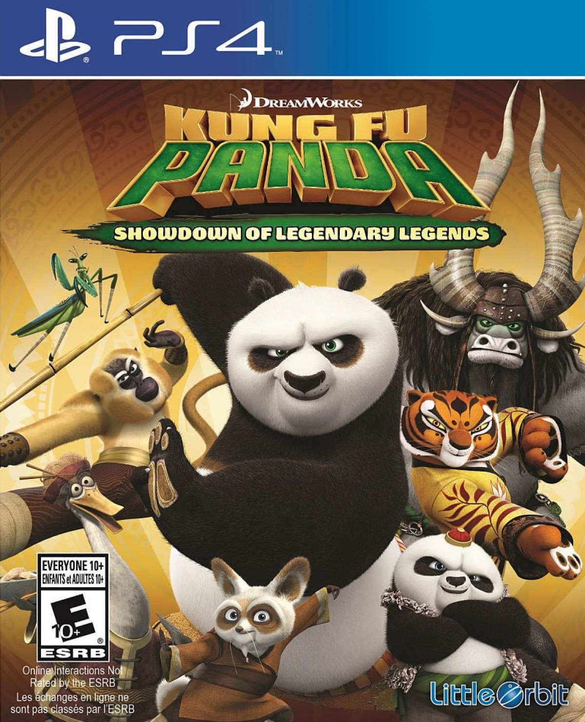 Kung Fu Panda Showdown of the Legendary Legends box art for Playstation 4