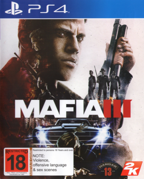 Mafia III box art for Playstation 4