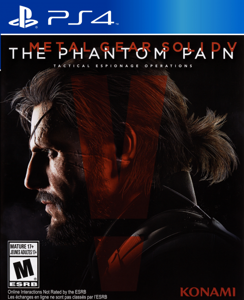 Metal Gear Solid V The Phantom Pain box art for Playstation 4