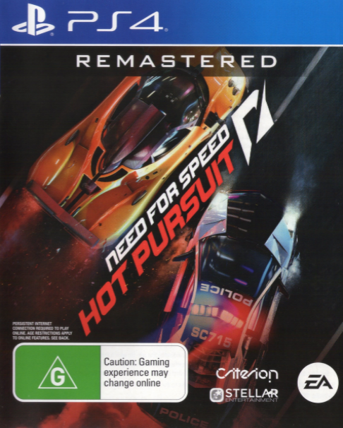 Need For Speed: Hot Pursuit Remastered box art for Playstation 4