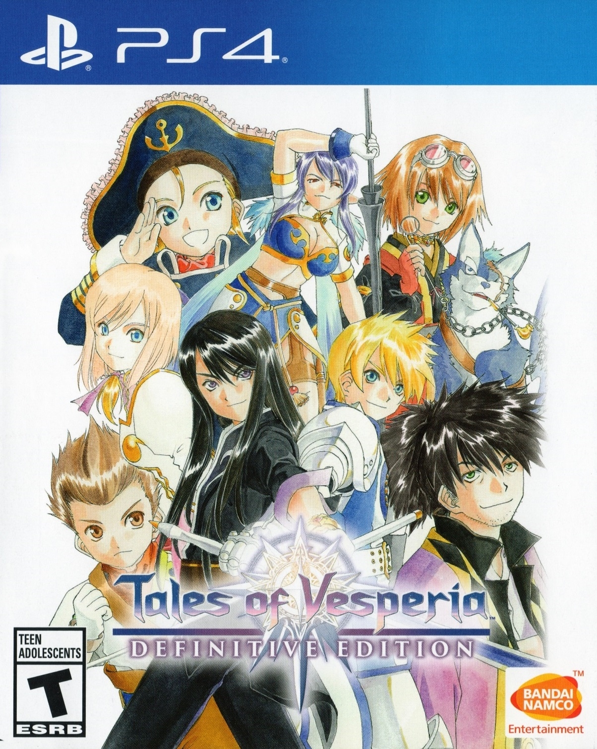 Tales of Vesperia Definitive Edition box art for Playstation 4