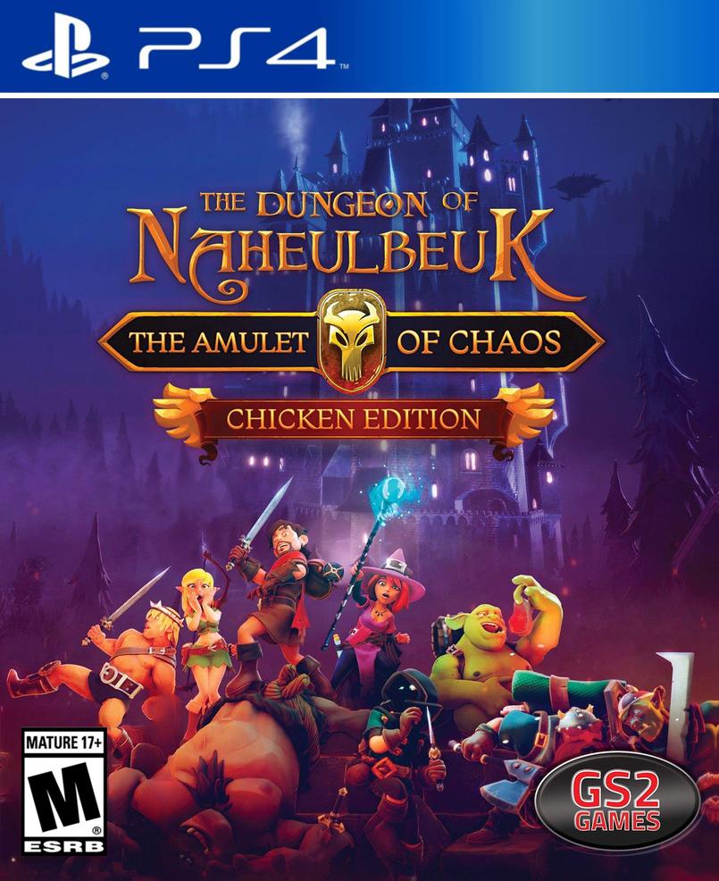 The Dungeon of Naheulbeuk: The Amulet of Chaos [Chicken Edition] box art for Playstation 4