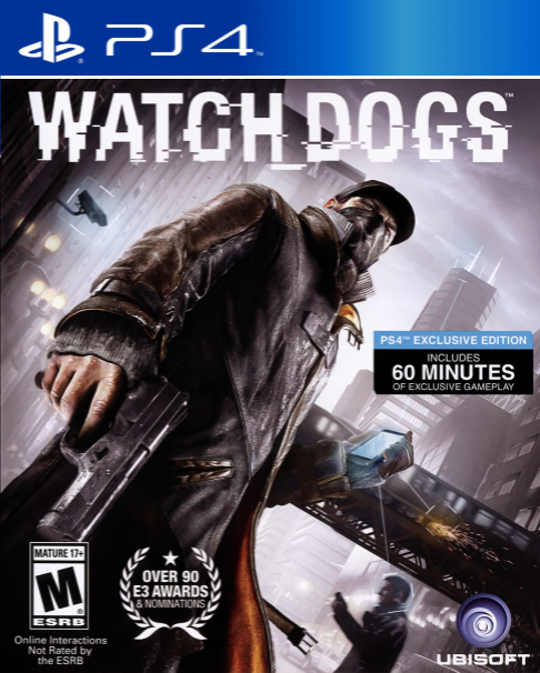 Watch Dogs box art for Playstation 4