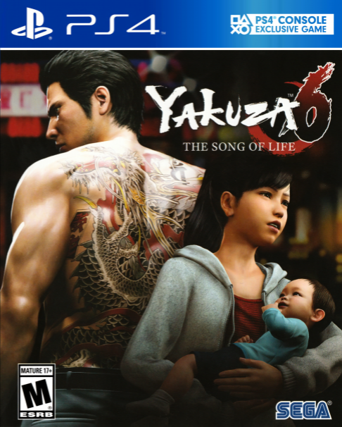 Yakuza 6: The Song of Life box art for Playstation 4
