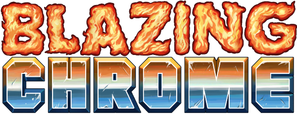 Blazing Chrome logo for Playstation 4