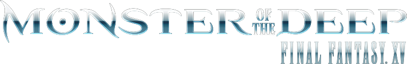Monster of the Deep Final Fantasy XV logo for Playstation 4