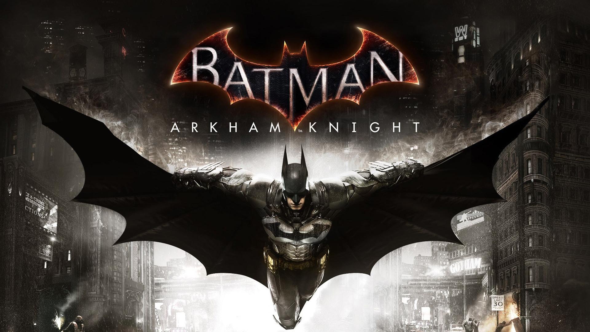 Batman: Arkham Knight title screen for Playstation 4