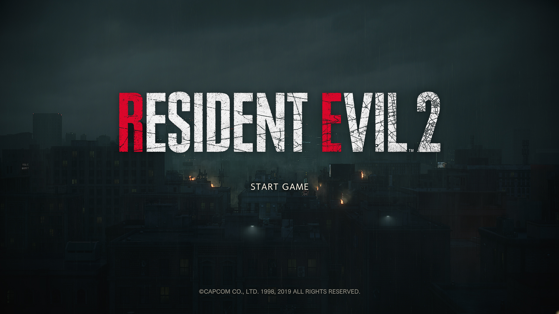 Biohazard RE: 2 [Steelbook Edition] title screen for Playstation 4