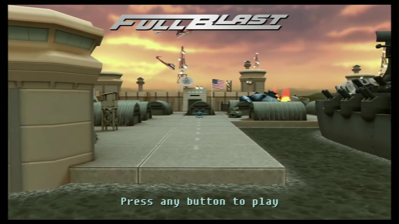 Fullblast title screen for Playstation 4