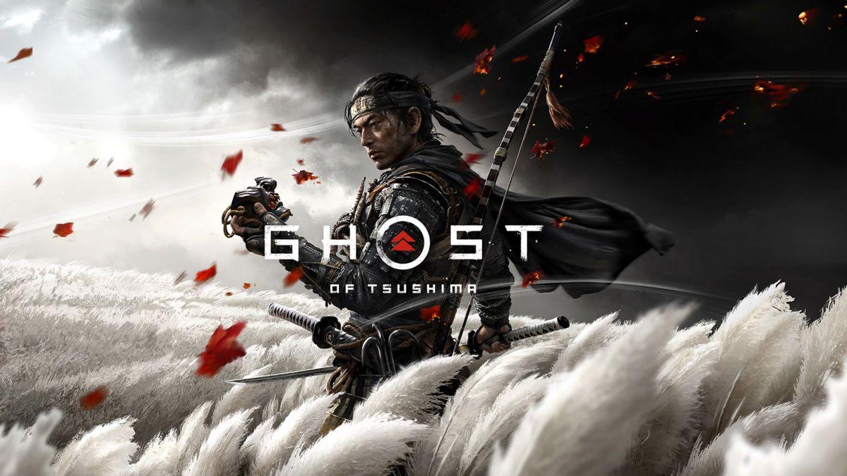 Ghost of Tsushima title screen for Playstation 4