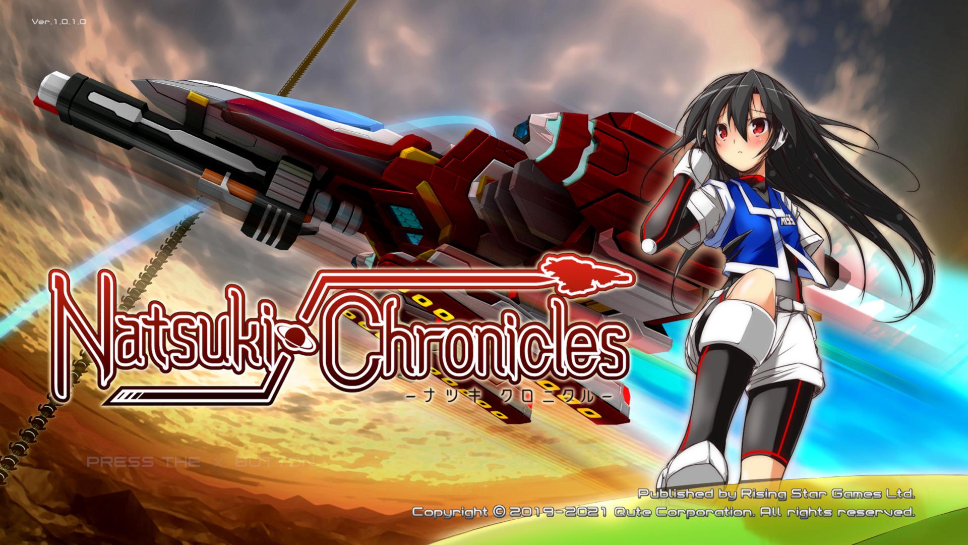 Natsuki Chronicles title screen for Playstation 4