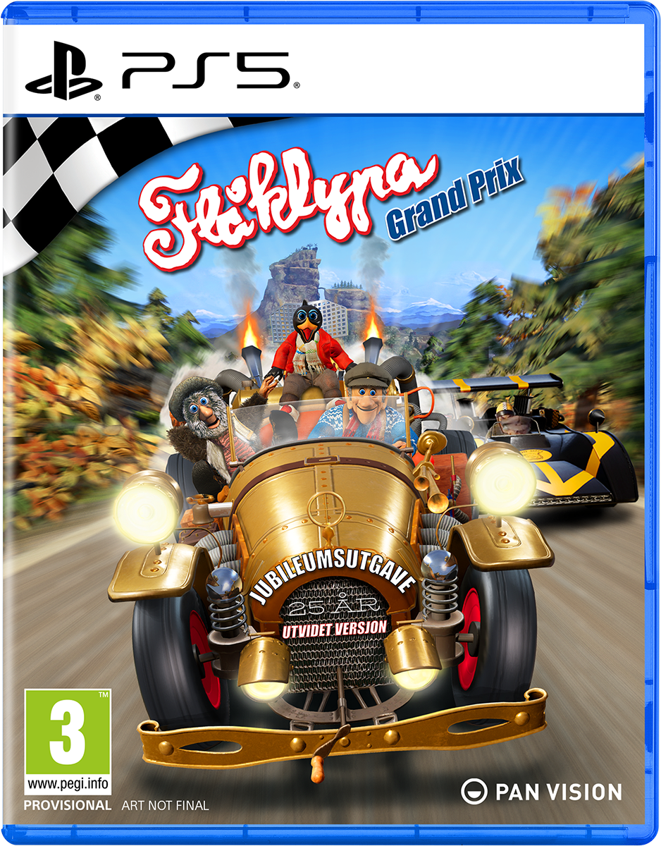 Flåklypa Grand Prix - Jubileumsutgave box art for Playstation 5