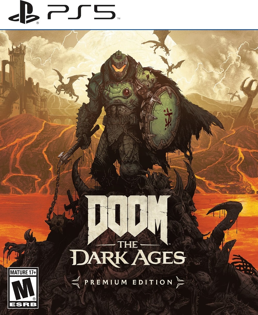 Doom: The Dark Ages box art for Playstation 5