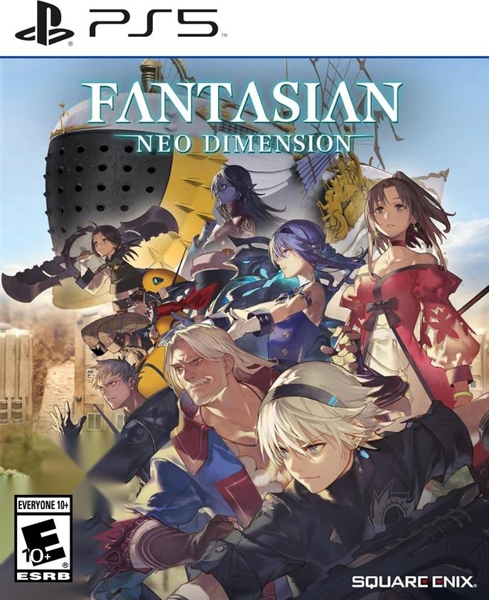 Fantasian Neo Dimension box art for Playstation 5