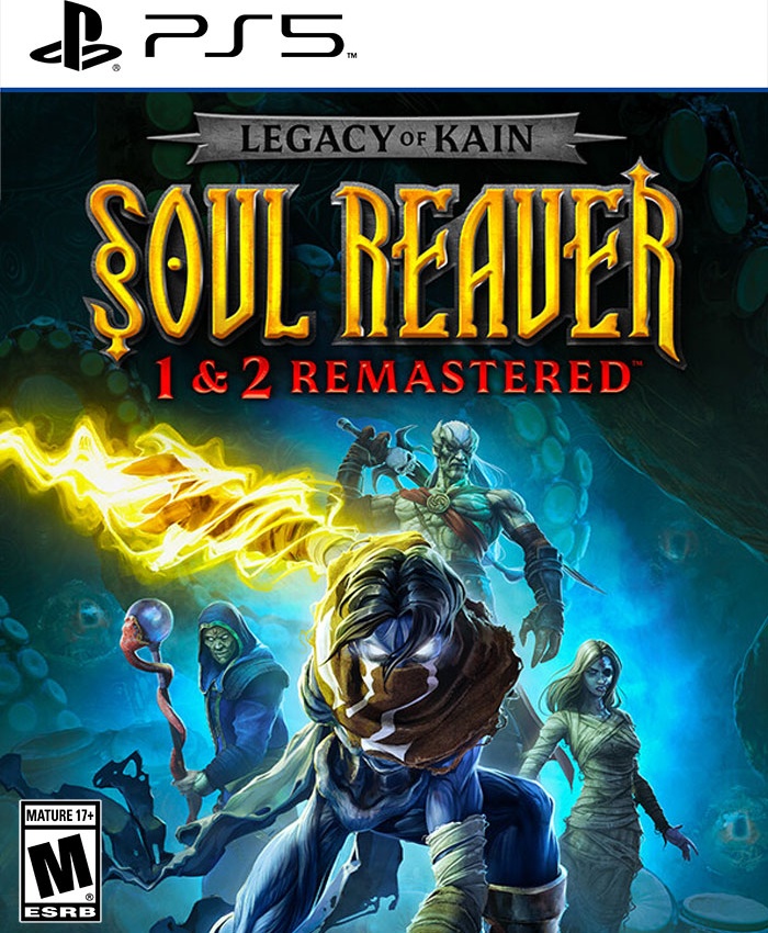 Legacy Of Kain Soul Reaver 1 & 2 Remastered box art for Playstation 5