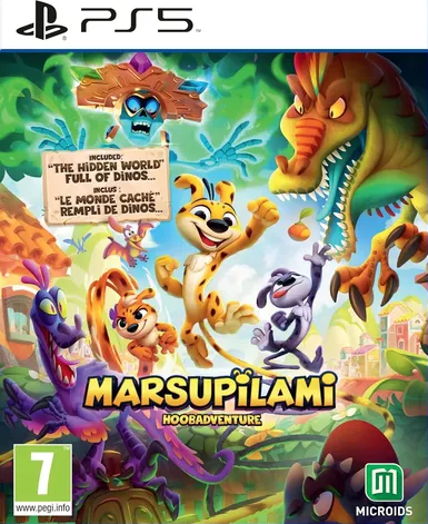 Marsupilami Hoobadventure box art for Playstation 5