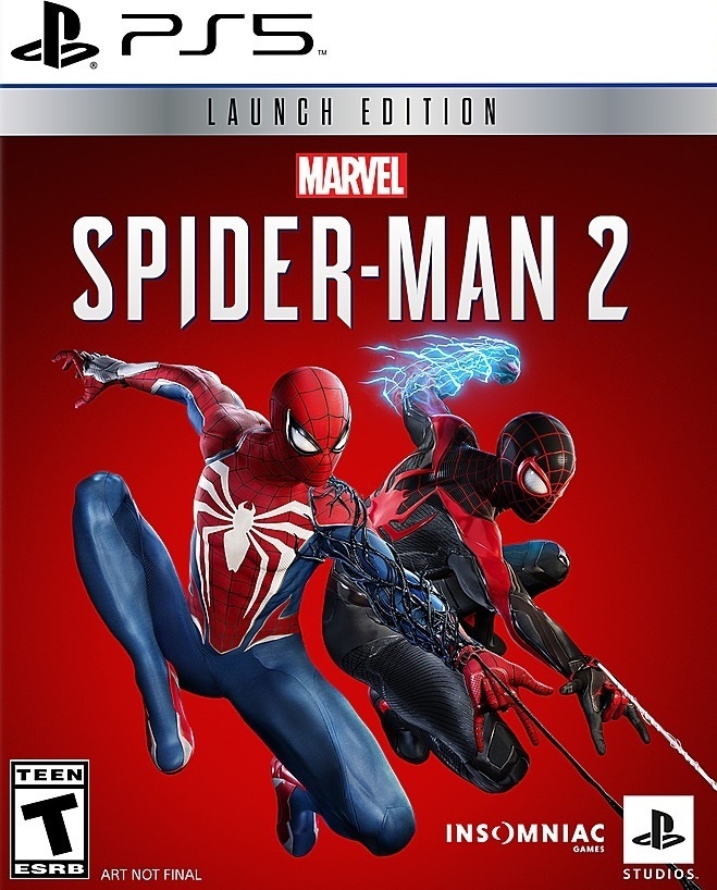 Marvel Spider-Man 2 box art for Playstation 5