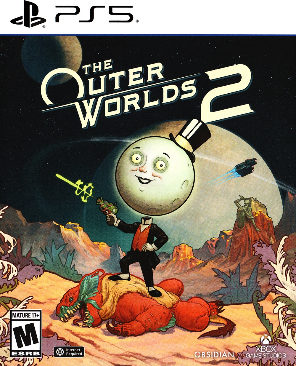 The Outer Worlds 2 box art for Playstation 5