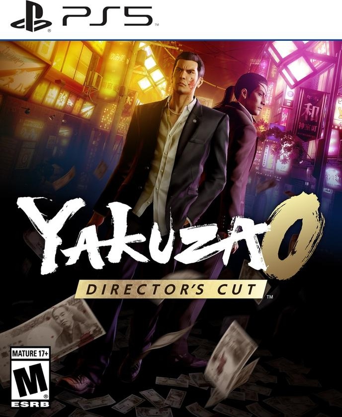 Yakuza 0: Director's Cut box art for Playstation 5