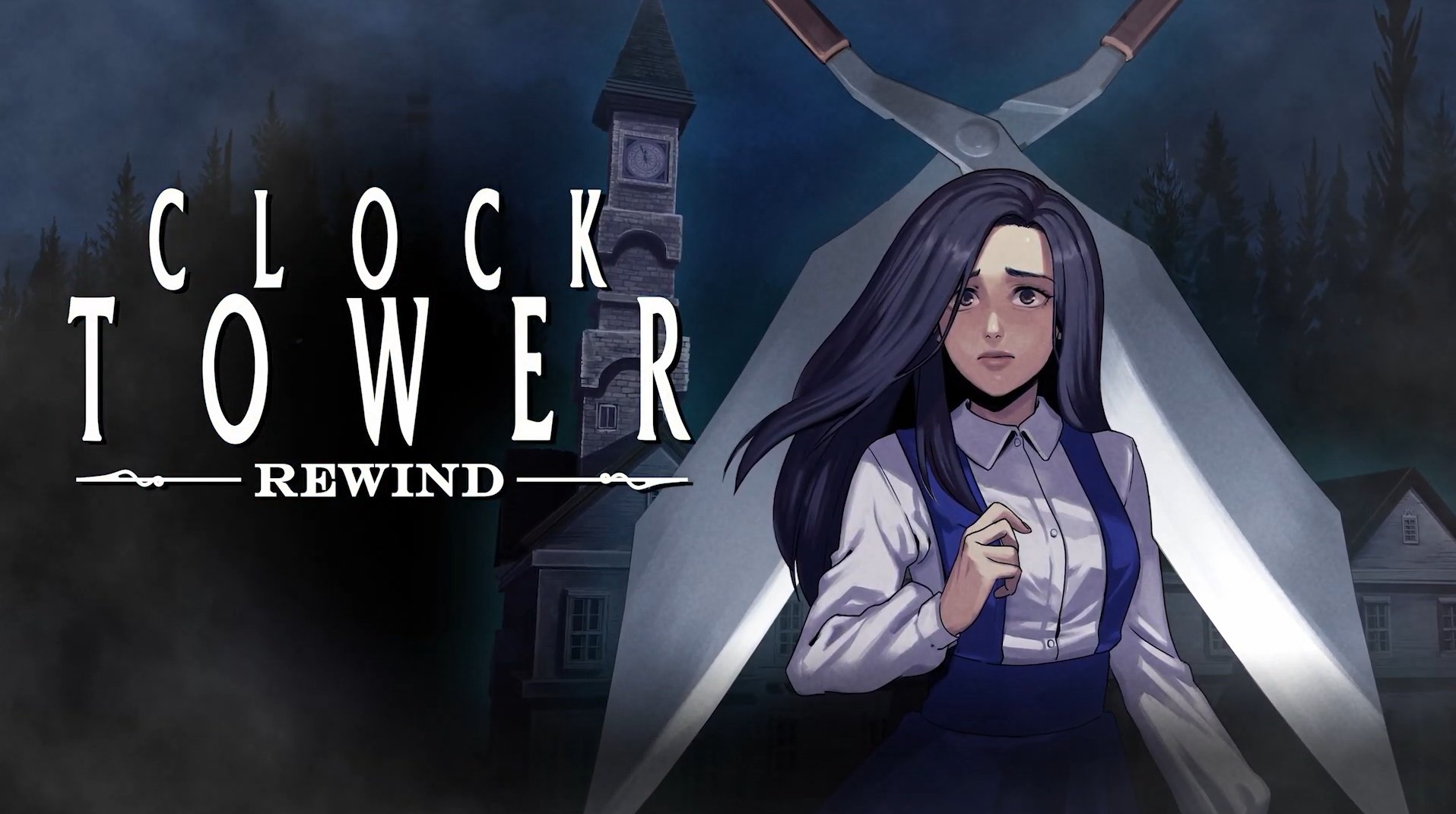 Clock Tower Rewind title screen for Playstation 5