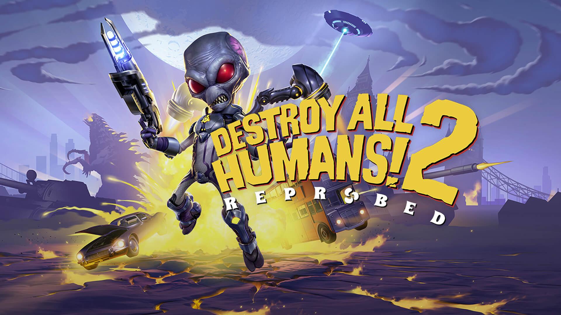 Destroy All Humans! 2: Reprobed title screen for Playstation 5