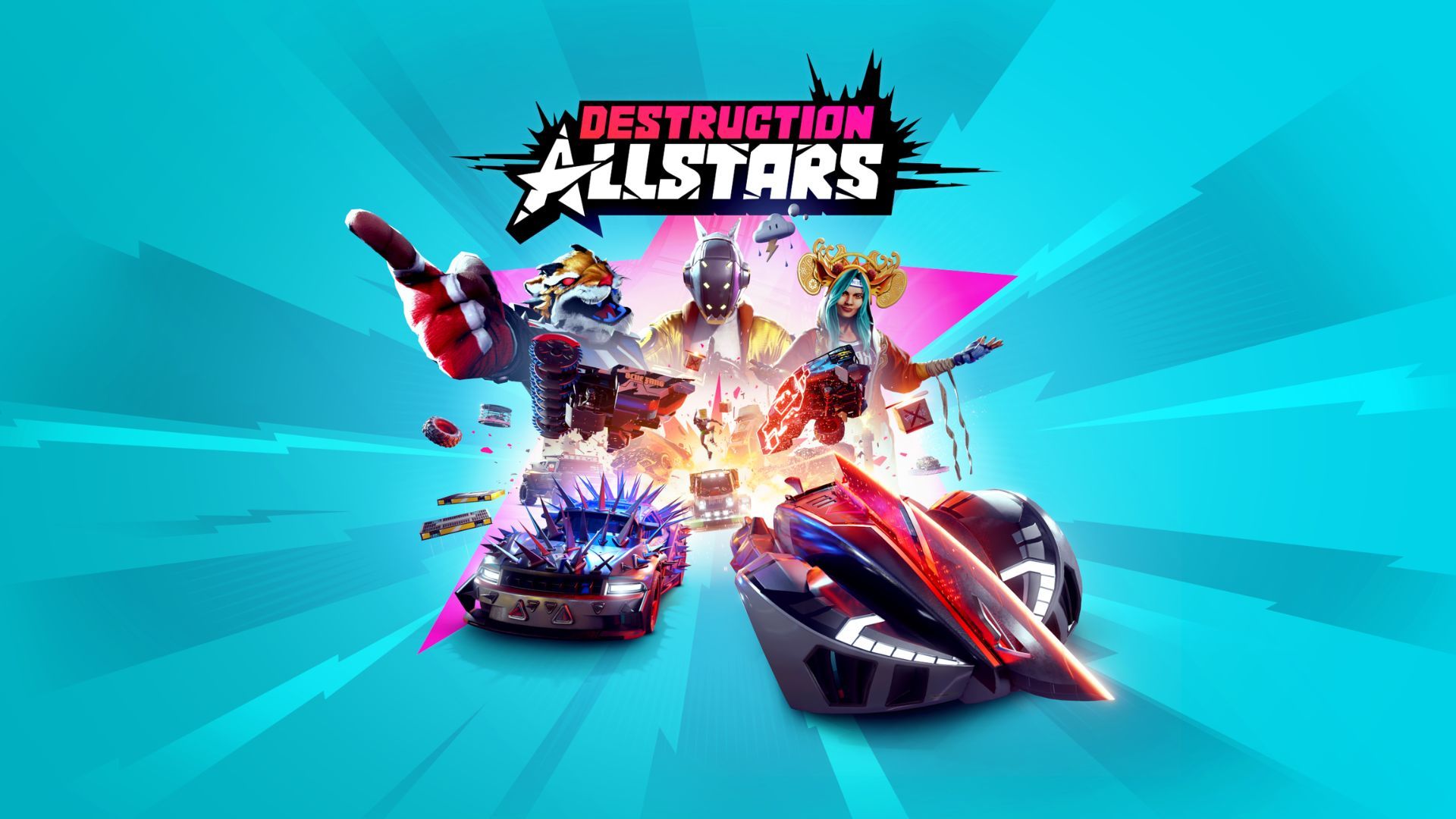 Destruction Allstars title screen for Playstation 5