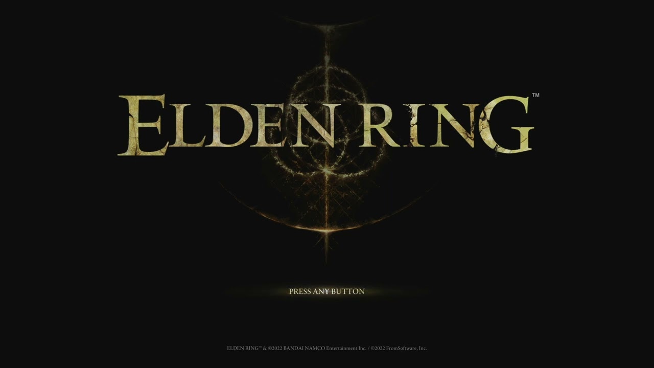 Elden Ring: Shadow of the Erdtree title screen for Playstation 5