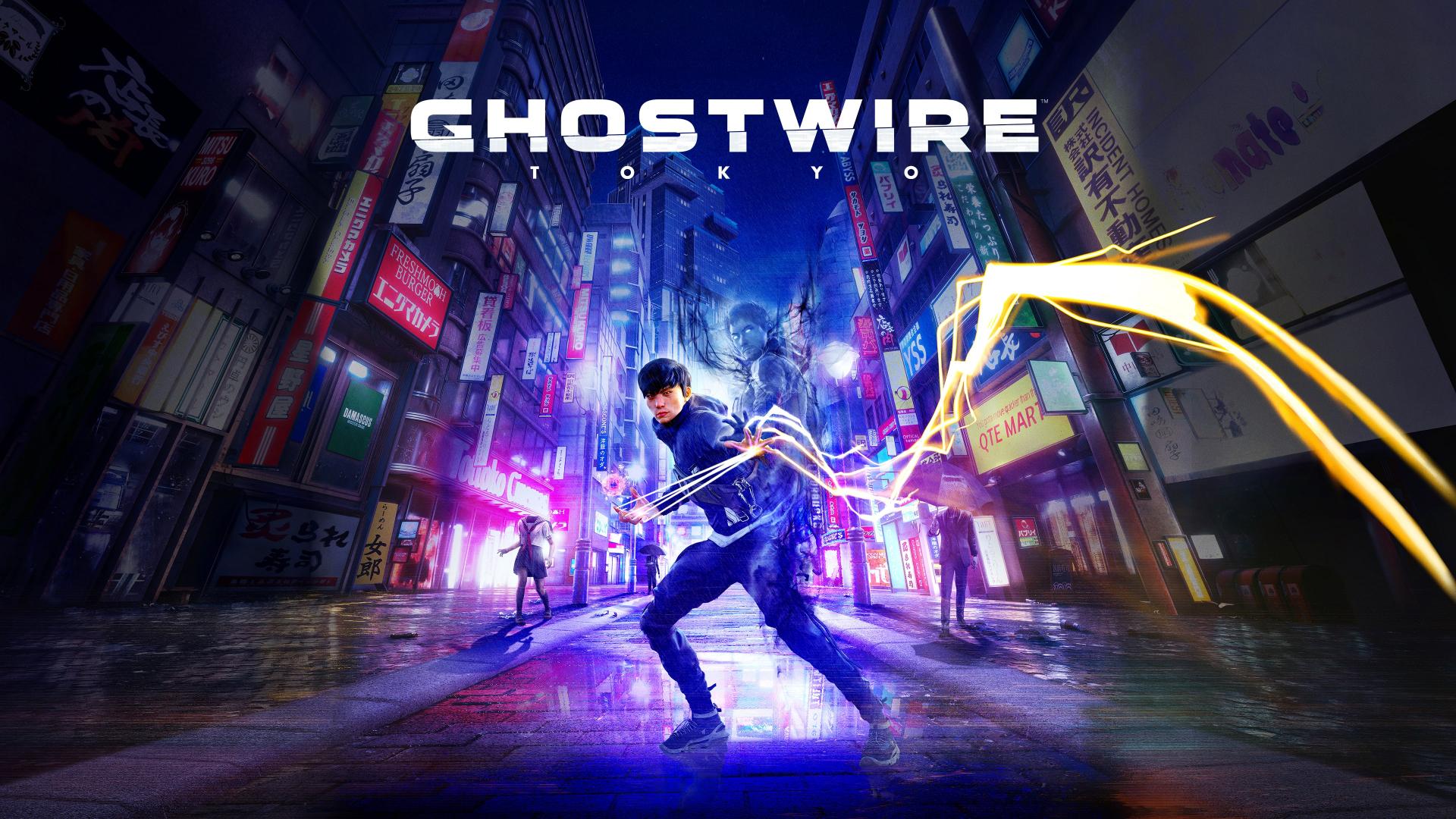 Ghostwire: Tokyo title screen for Playstation 5