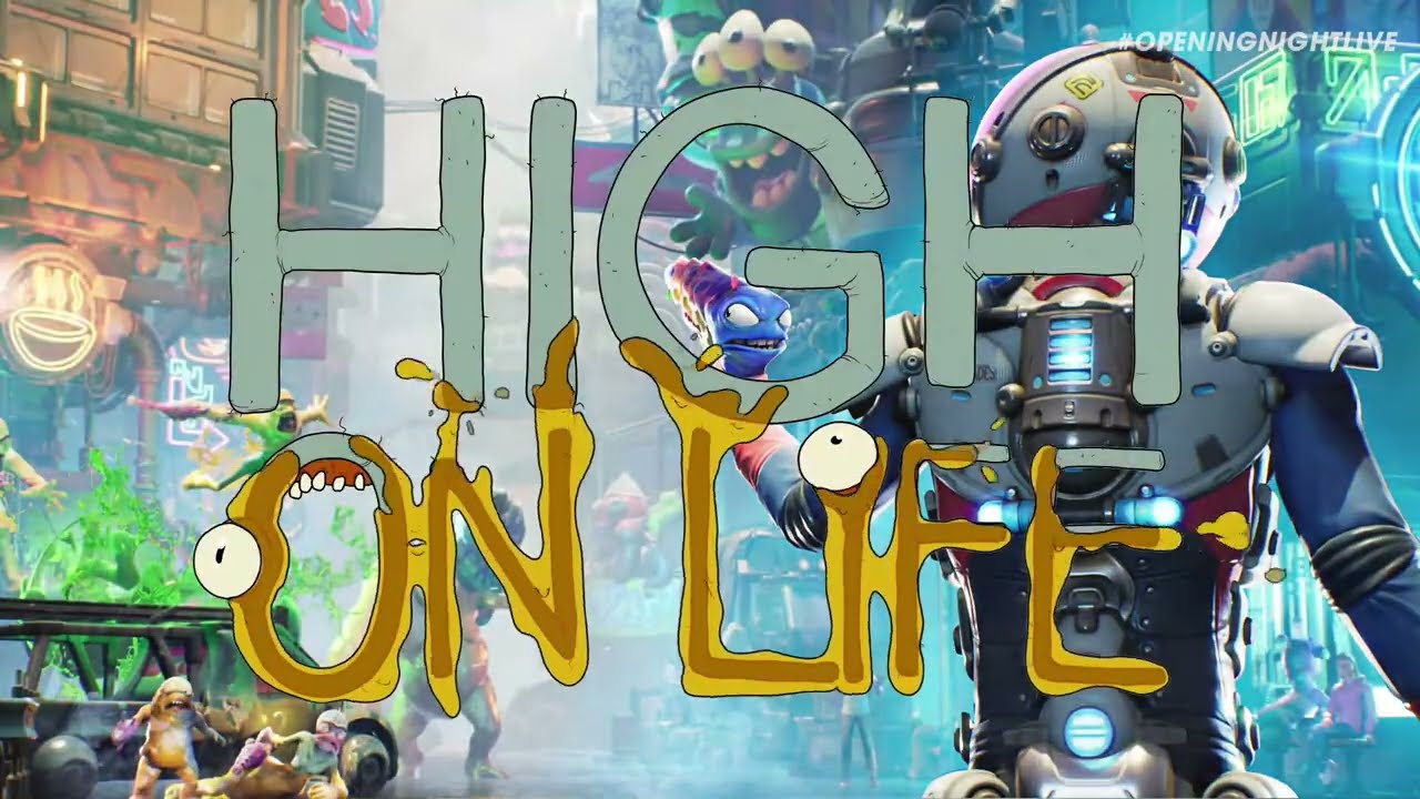 High On Life title screen for Playstation 5
