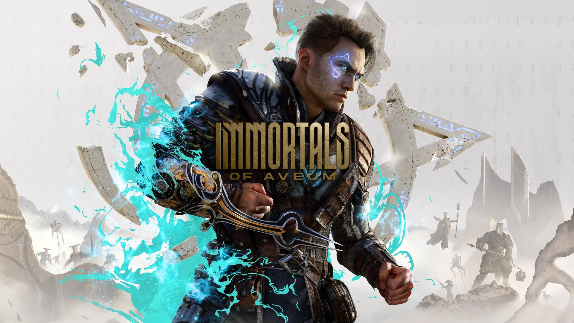 Immortals Of Aveum title screen for Playstation 5
